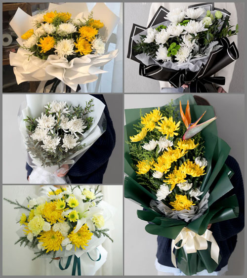 贵州铜仁市松桃县甘龙镇白事花束代送